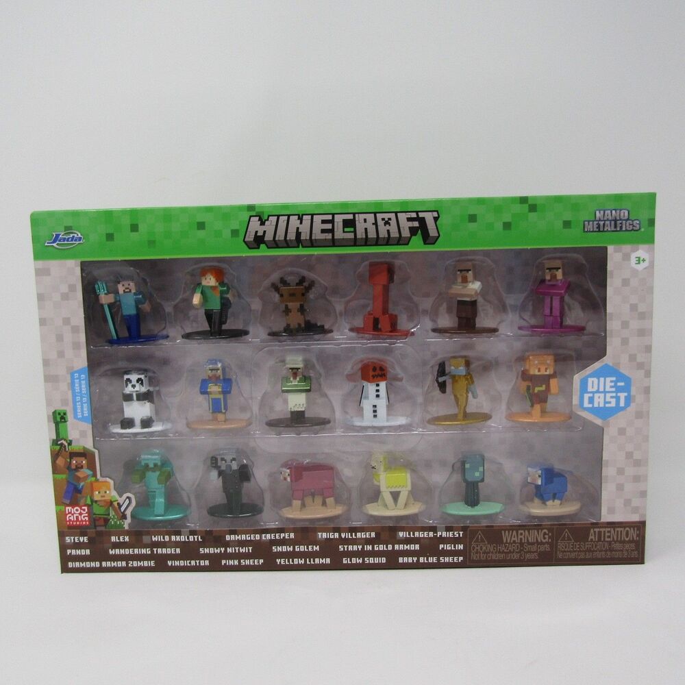 Minecraft Nano Metalfigs Series 13 Die-Cast Figure 20-Pack Jada Toys New Sealed